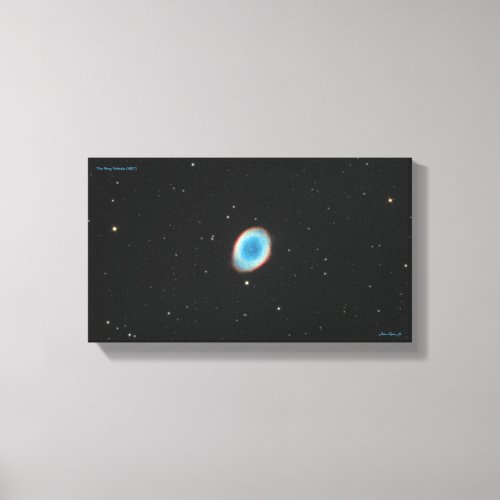 The Ring Nebula M57 _ Small Canvas Print