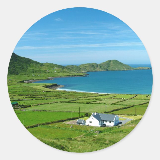 The Ring of Kerry Classic Round Sticker (Front)