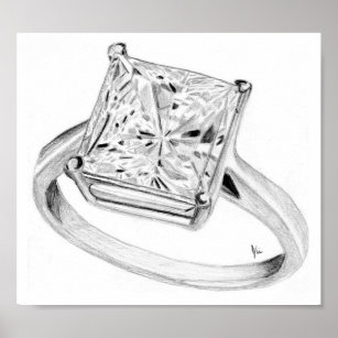 Engagement Ring Posters & Photo Prints | Zazzle