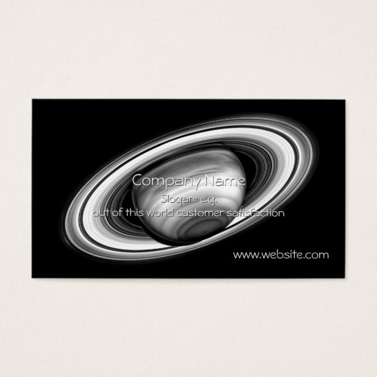 The Rings of Gas Giant Saturn - solar system image Business Card