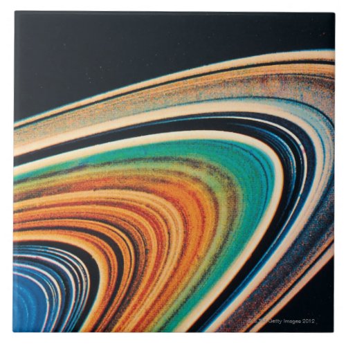 The Rings of Saturn Ceramic Tile