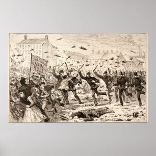 The Riots in Belfast Poster
