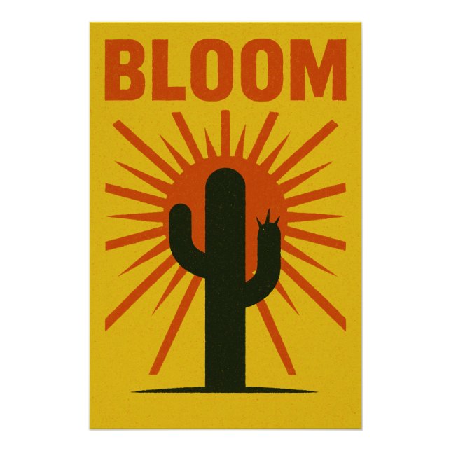 The rise of the cactus under the hot sun poster (Front)