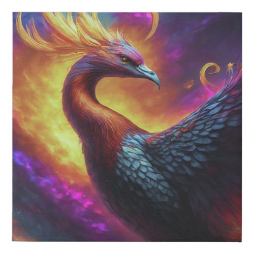 The Rise of the Phoenix Faux Canvas Print