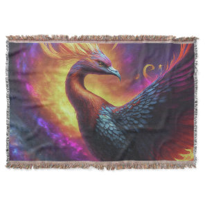 The Rise of the Phoenix Throw Blanket