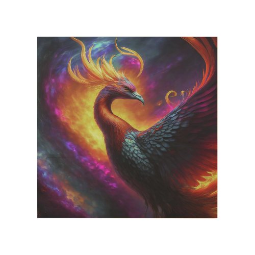 The Rise of the Phoenix Wood Wall Art
