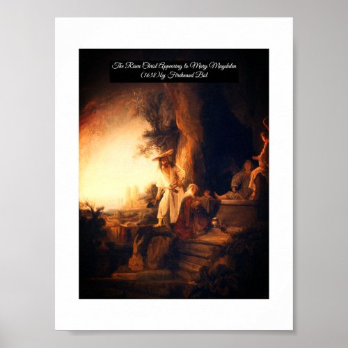 The Risen Christ Appearing to Mary  Poster