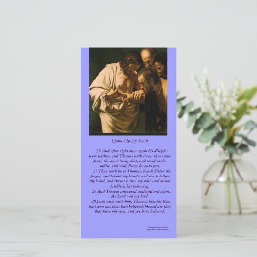 The Risen Christ Sees ApostleThomas-Photo Card (Standing Front)