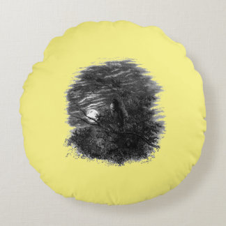 The Rising Moon - Round Pillow