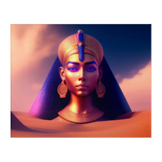 "The Rising Nubian Queen" Egyptian Wall Art