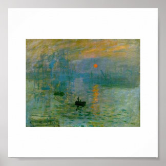 The Rising Sun by Claude Monet Poster