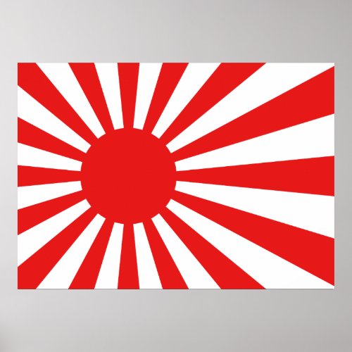 The Rising Sun Flag Poster