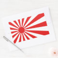 The Rising Sun Flag Rectangular Sticker | Zazzle