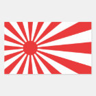 Japan/Japanese Flag Rectangular Sticker | Zazzle.com