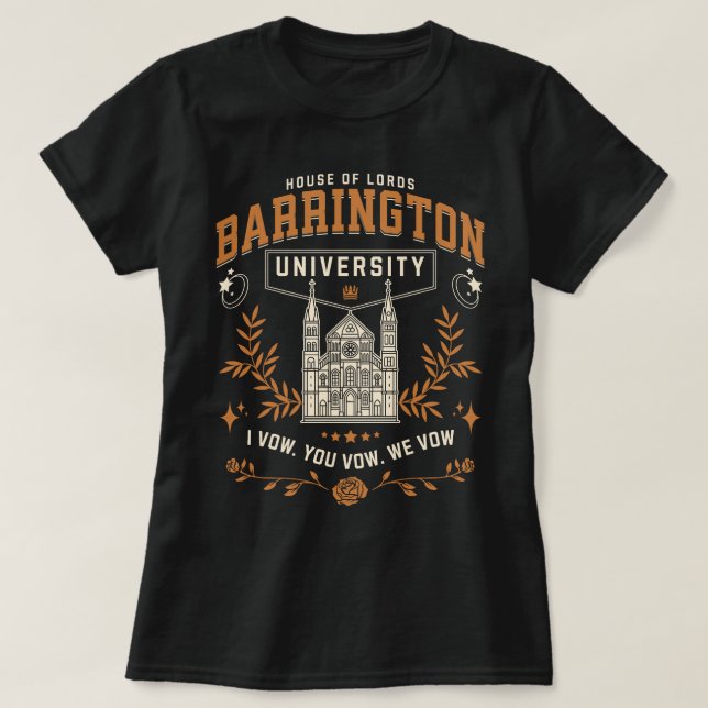 The Ritual Barrington University Fantasy Reader T-Shirt (Design Front)