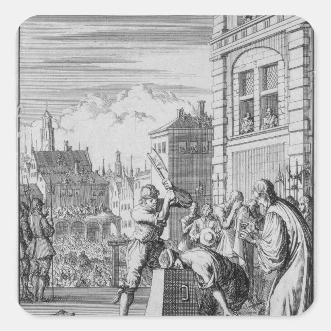 The Riven Shield Square Sticker (Front)