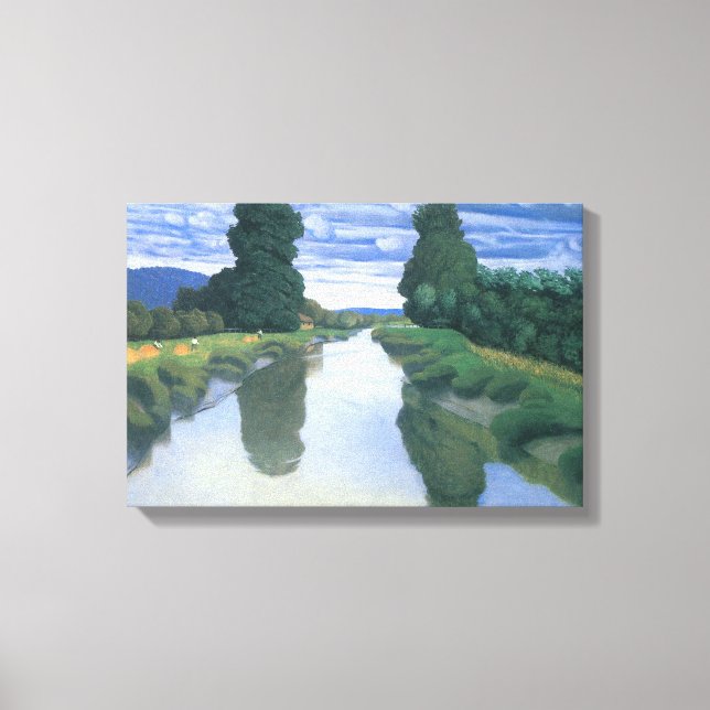 The River at Berville by Felix Vallotton, Fine Art Canvas Print (Front)