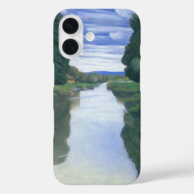 The River at Berville by Felix Vallotton, Fine Art Case-Mate iPhone Case (Back)