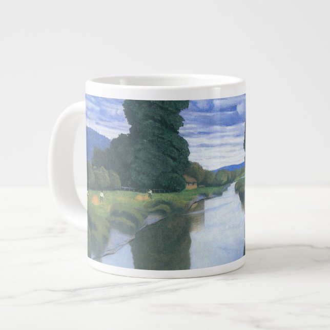 The River at Berville by Felix Vallotton, Fine Art Giant Coffee Mug (Front Left)