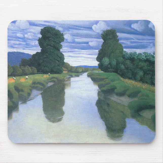 The River at Berville by Felix Vallotton, Fine Art Mouse Pad (Front)