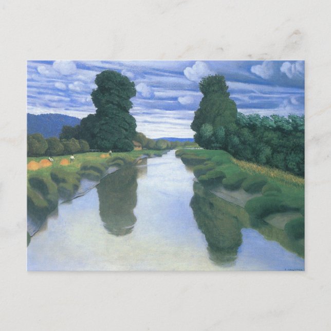 The River at Berville by Felix Vallotton, Fine Art Postcard (Front)