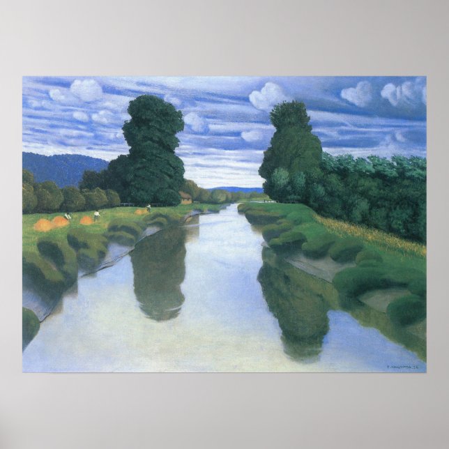 The River at Berville by Felix Vallotton, Fine Art Poster (Front)