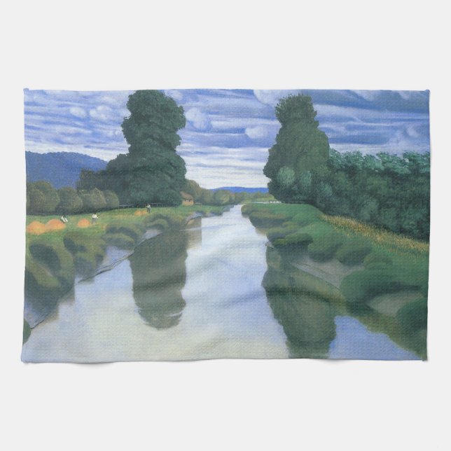 The River at Berville by Felix Vallotton, Fine Art Towel (Horizontal)