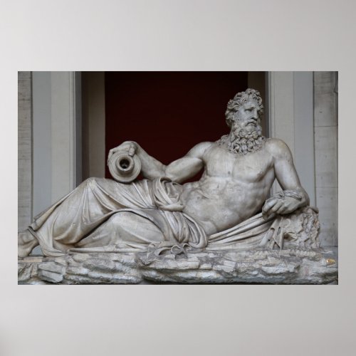 The River God Tiber in the Vatican Museum Poster