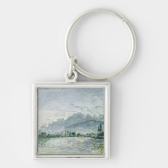 The River Isere at Grenoble, 1877 Keychain (Front)