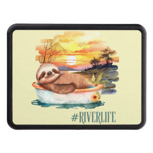 The River Life   Cute Sloth Hitch Cover