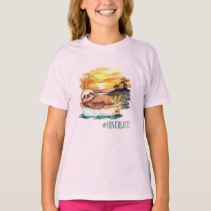 The River Life Sloth Cute Girls' T-Shirt