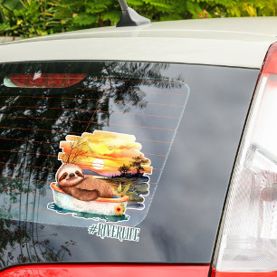 The River Life Sloth   Summer Fun Decal