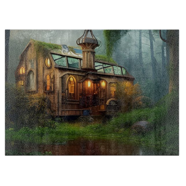 The River Workshop | Steampunk  Cutting Board (Front)