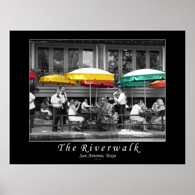The Riverwalk in San Antonio, Texas Poster (Front)