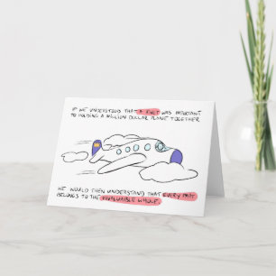 The Rivets on a Plane Greeting Card