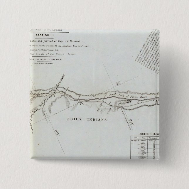 The Road From Missouri to Oregon 5 Pinback Button (Front)