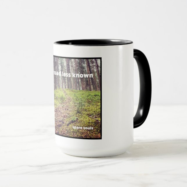 "The Road Less Known" Mug by Spare Souls (Front Right)