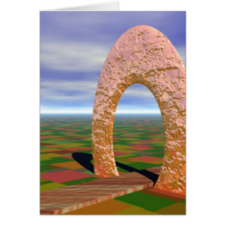 The Road Less Traveled, Abstract Arch, Farmlands Cards