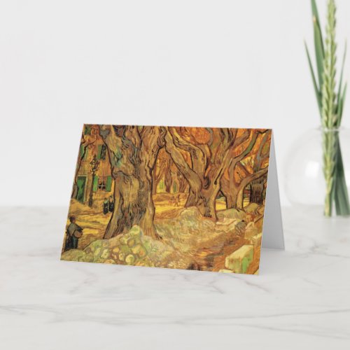 The Road Menders by Vincent van Gogh Card