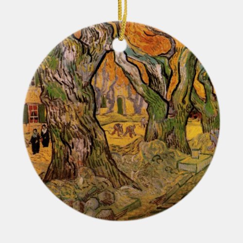 The Road Menders by Vincent van Gogh Ceramic Ornament