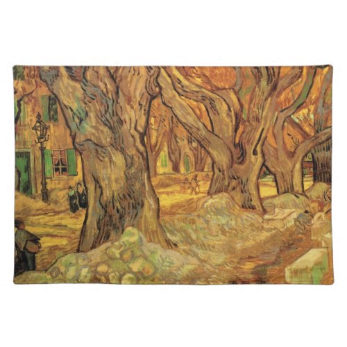 The Road Menders by Vincent van Gogh Cloth Placemat