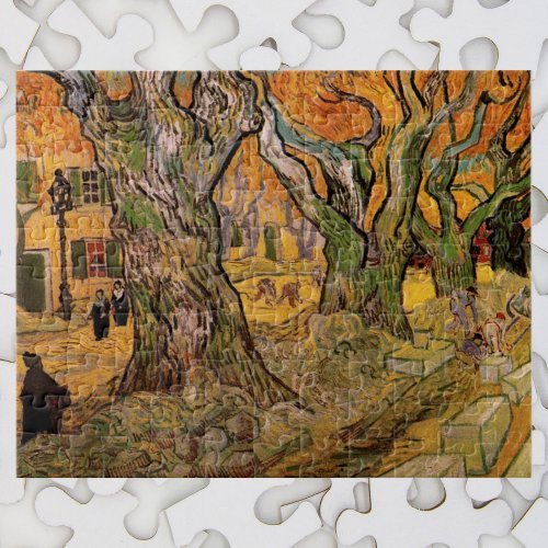 The Road Menders by Vincent van Gogh Jigsaw Puzzle