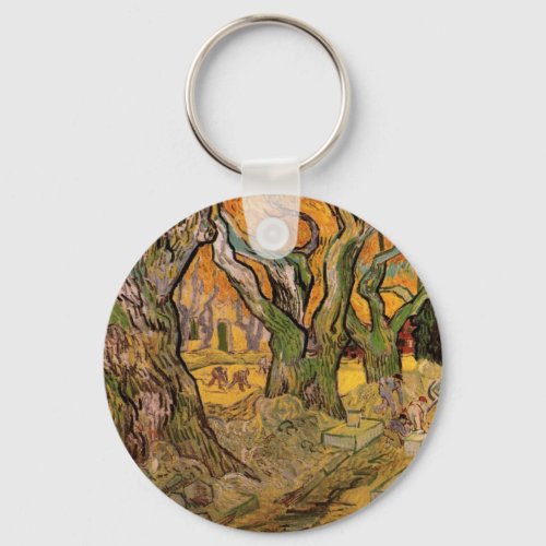 The Road Menders by Vincent van Gogh Keychain