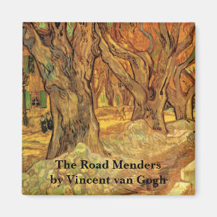 The Road Menders by Vincent van Gogh Magnet