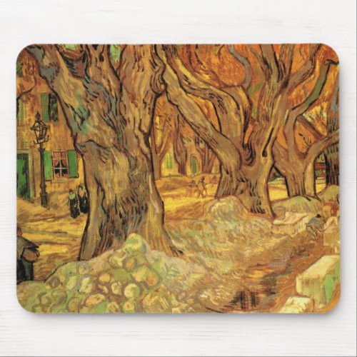 The Road Menders by Vincent van Gogh Mouse Pad