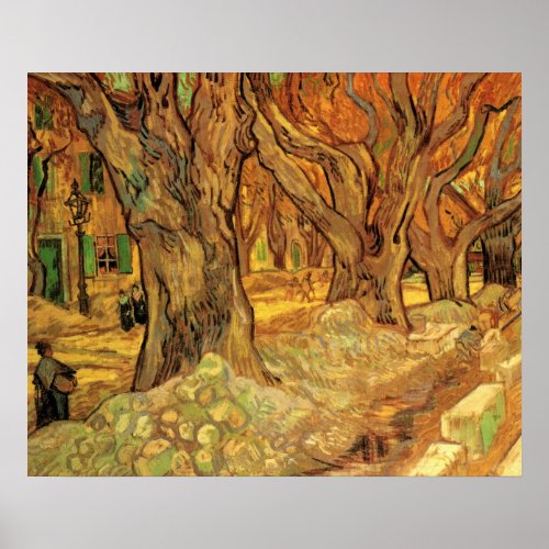 The Road Menders by Vincent van Gogh Poster