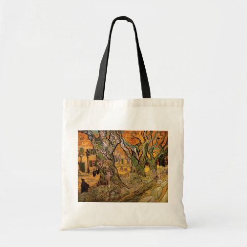 The Road Menders by Vincent van Gogh Tote Bag