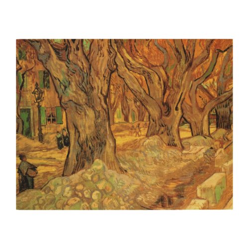 The Road Menders by Vincent van Gogh Wood Wall Art