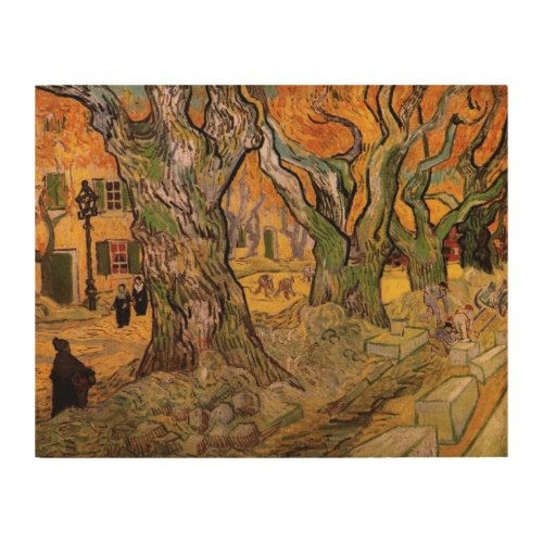 The Road Menders by Vincent van Gogh Wood Wall Decor