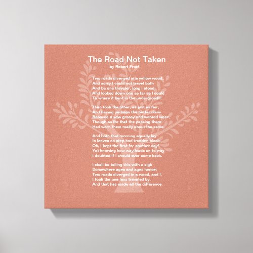 The Road Not Taken Canvas Print